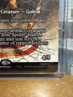Iron Spider, Civil Warrior Borderless 0039 - Marvel's Spider-Man MTG NM - Image 3