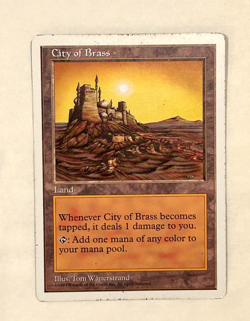 City of Brass MTG 5th Edition Lightly Played Magic the Gathering (3) - Image 1