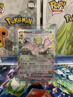 Pokemon TCG Espeon EX Stamped Prismatic 034/131 Evolutions Promo Card - Image 1
