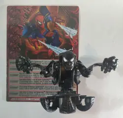 Bakugan Marvel - Ventus - Spiderman Black Symbiote Suit - Card Spin Master - VGC - Image 3