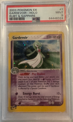 2003 POKEMON EX RUBY & SAPPHIRE #7 GARDEVOIR-HOLO PSA 9 - Image 1