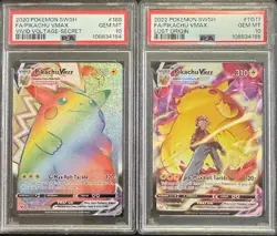 SEQUENTIAL PSA 10 PIKACHU VMAX 188 VIVID VOLTAGE & TG17 LOST ORIGIN POKEMON - Image 1