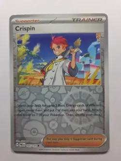 Pokemon TCG Crispin 105/131 - Prismatic Evolutions Reverse Holo - NM - Image 1