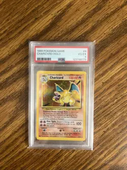 1999 Pokemon TCG Charizard Base Set Holo Rare Card 4/102 PSA4 - Image 1