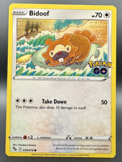 Bidoof 59/78 | Pokemon GO | Regular | Pokemon TCG (NM/LP) - Image 1