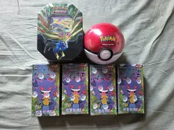4 x sealed Chinese Pokemon 151 slim booster boxes plus extras - Image 1