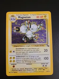 Magneton - 11/62 - Holo Rare Fossil Set TCG Vintage WoTC- Pokemon VLP - Image 1