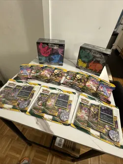 Pokemon TCG Evolving Skies BUNDLE! 2 ETB’s 3 Three Pack Boosters & 8 Booster PKS - Image 1