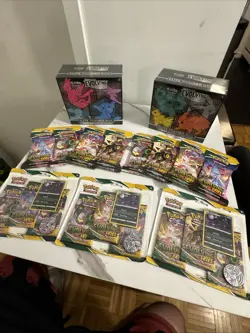 Pokemon TCG Evolving Skies BUNDLE! 2 ETB’s 3 Three Pack Boosters & 8 Booster PKS - Image 2