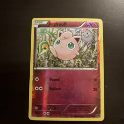 Pokemon XY Fates Collide Jigglypuff Reverse Foil Holo #65/124 - Image 1