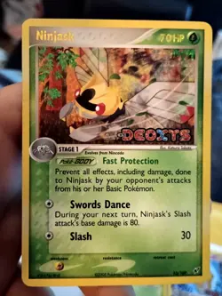 Pokemon Cards Ex Deoxys Ninjask & Nincada & Shedinja Reverse Holo Stamped - Image 2