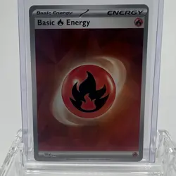 Pokemon TCG Scarlet Violet Basic Fire Energy #010 Holo NM - Image 1