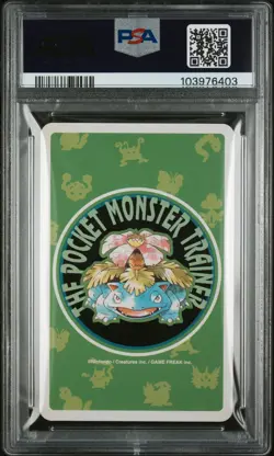 1996 POKEMON GREEN VERSION PLAYING CARDS 6 OF CLUBS #040 WIGGLYTUFF PSA 10 - Image 2