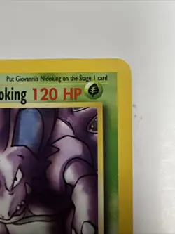 Giovanni's Nidoking 7/132 Holo Rare Pokemon Card Gym Challenge WOTC - Image 2
