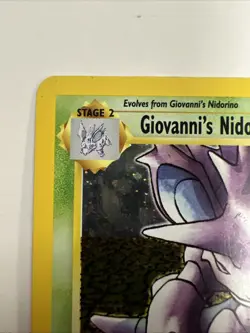 Giovanni's Nidoking 7/132 Holo Rare Pokemon Card Gym Challenge WOTC - Image 3