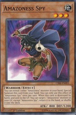 YUGIOH Amazoness Spy Circuit Break CIBR-EN093 Common 1st Edition LP - Image 1