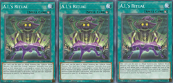 3x YUGIOH A.I.'s Ritual Ignition Assault IGAS-EN054 Common 1st Edition LP - Image 1