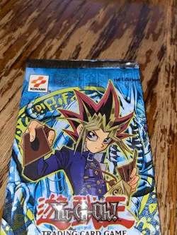 EMPTY Yugioh Booster Pack Wrapper - Legend Of Blue Eyes White Dragon 1st Edition - Image 2