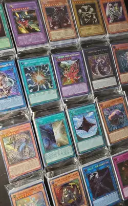 YuGiOH 10 Card Lot TWO HOLOS GUARANTEED:SECRET, ULTRA, SUPER NO DOUBLES ALL SETS - Image 1