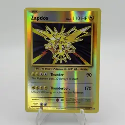 Zapdos 42/108 Reverse Holo Rare Near Mint XY Evolutions Pokemon Card - Image 1