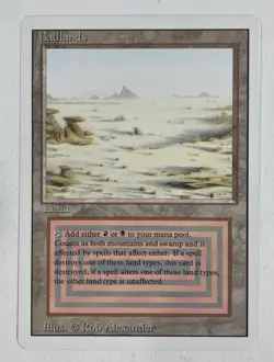 Badlands Revised LP Light Play MTG Magic The Gathering B - Image 1