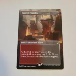 Magic the Gathering - Sacred Foundry (Borderless) - Ravnica Remastered - NM - Image 1