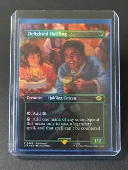 Delighted Halfling (Borderless) Universes Beyond: the Lord of the Rings:... - Image 1