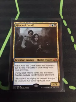 MTG Magic The Gathering Gisa And Geralf EMN Mythic Zombie Dimir Commander - Image 1