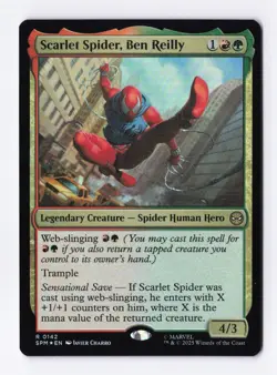 Scarlet Spider, Ben Reilly (Foil) 0142 (R) MTG Marvel's Spider-Man (SPM) - Image 1