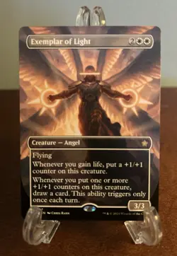 MTG Exemplar of Light (Borderless) Foundations Regular FDN Magic The Gathering - Image 1