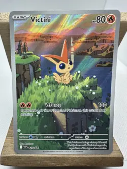 Pokemon TCG Victini SVP 208 Black Bolt & White Flare Promo Illustration Rare - Image 1