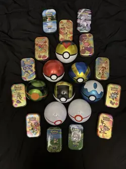 Pokemon Tin Lot Of 27 Empty Tins - Image 1