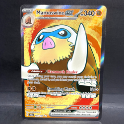 2025 POKEMON JOURNEY TOGETHER MAMOSWINE EX 174/159 ULTRA RARE - Image 1