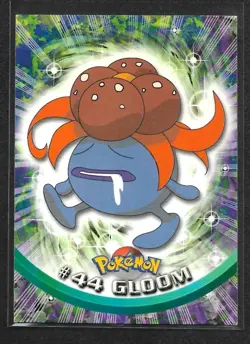 Gloom #44 Pokemon 1999 Topps TV Animation Edition Series 1 Blue Logo - Image 1