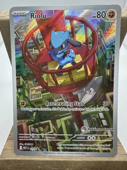 Pokemon Center Stamped Riolu 010 - English - Mega Evolutions - ETB Promo - Image 1