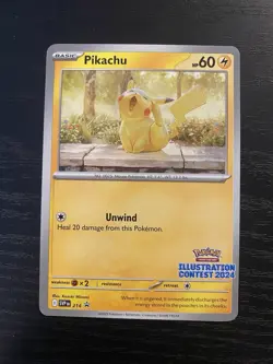 Pikachu Illustration Contest 2024 214 Black Star Promo Pokemon TCG - Image 1