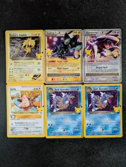 2021 Pokemon Celebrations - Classic Collections Lots CLEFFA/DARK GYARADOS/LUXRAY - Image 1