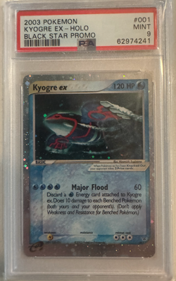 PSA 9 Pokemon Black Star Promo Holo Kyogre EX #001 MINT Condition!! - Image 1