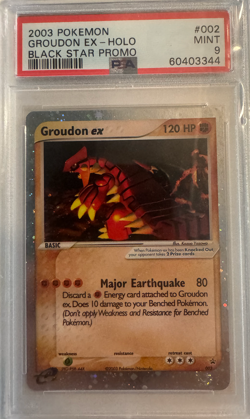 PSA 9 Pokemon Black Star Promo Holo Groudon EX #002 MINT Condition!! - Image 1