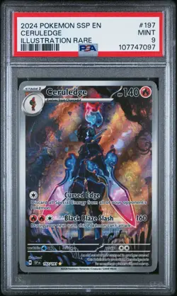 Pokemon Ceruledge 197/191 Sv08: Surging Sparks Holo PSA 9 - Image 1