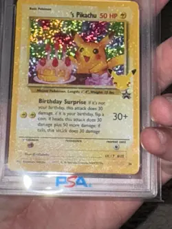 Pokemon Celebrations Birthday Pikachu Classic Holo Bleed Error PSA 10 GEM MINT - Image 4