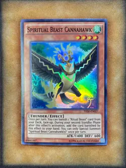 Yugioh Spiritual Beast Cannahawk THSF-EN027 Super Rare NM - Image 1