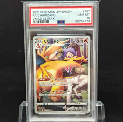 PSA 10 Leon's Charizard 187/184 - VMax Climax S8B CHR - Japanese Pokemon Cards - Image 1