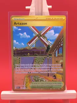 Artazon 229/189 Obsidian Flames Full Art Gold Secret Rare Pokemon Card * New * - Image 2