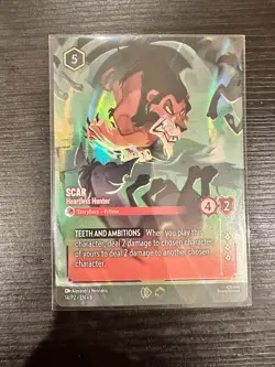 Disney Lorcana Scar Heartless Hunter 14/P2 Enchanted Championship Promo Card NM - Image 1