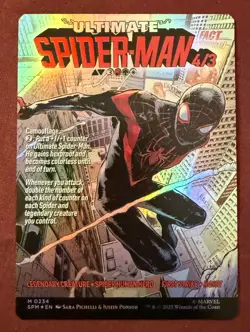 2025 Magic MTG Marvel's Spider-Man Miles Morales Foil M0234 Borderless - Image 2