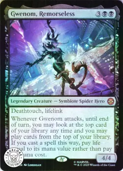MTG Gwenom, Remorseless (56) | NM Foil | Spider-Man (SPM) - Image 1