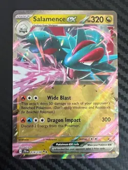 Pokemon TCG Salamence ex 114/159 Sv09: Journey Together Holo NM - Image 1