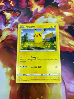 Pikachu 049/203 Swsh07: Evolving Skies Regular NM-Mint Pokemon TCG - Image 1