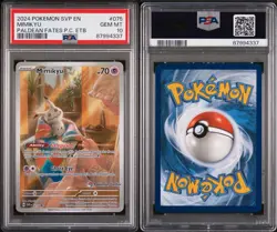 PSA 10 Mimikyu SVP 075 Pokemon Center Stamped Sv: Paldean Fates ETB Promo - Image 3